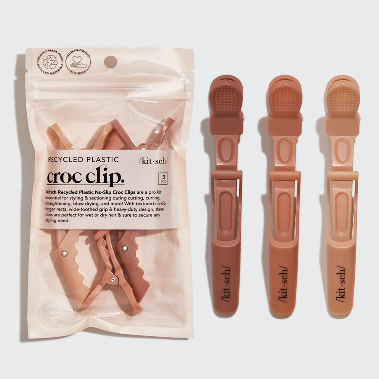 Pince crocodile antidérapant 3 pièces - Multi Color