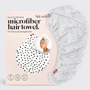 Microfiber Haarhanddoek - Micro Dot