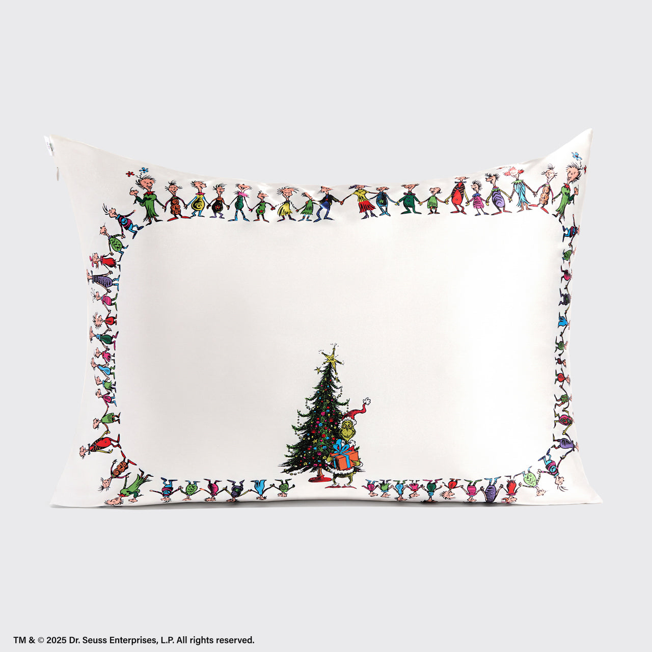 The Grinch x Kitsch Satin Pillowcase in Whoville