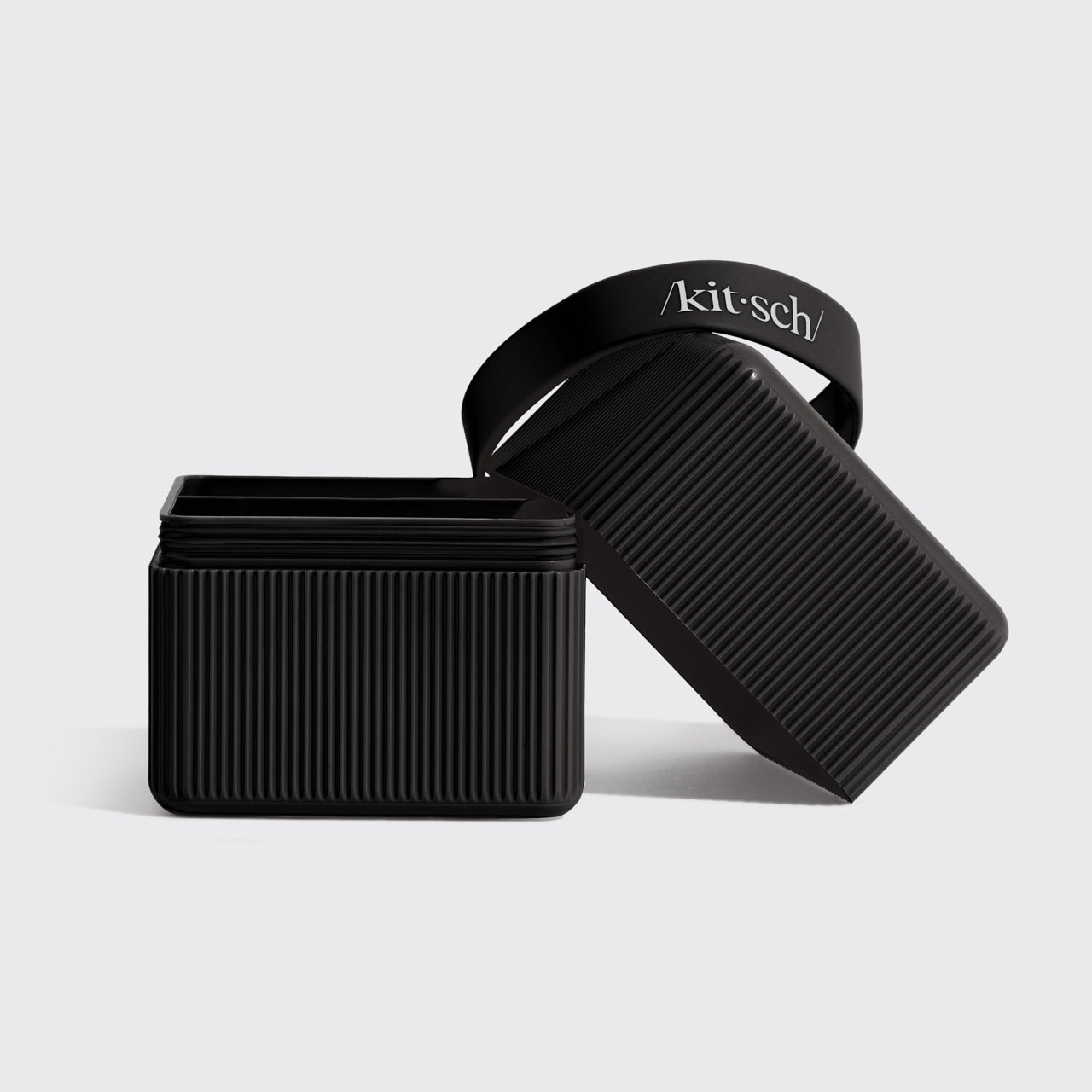 Estuche de viaje con 2 compartimentos - Negro
