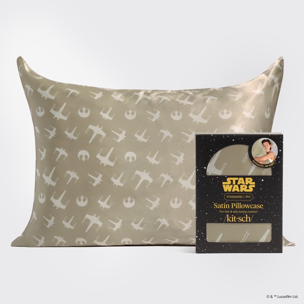 Star Wars™ & Kitsch Taie d'oreiller en satin Alliance rebelle