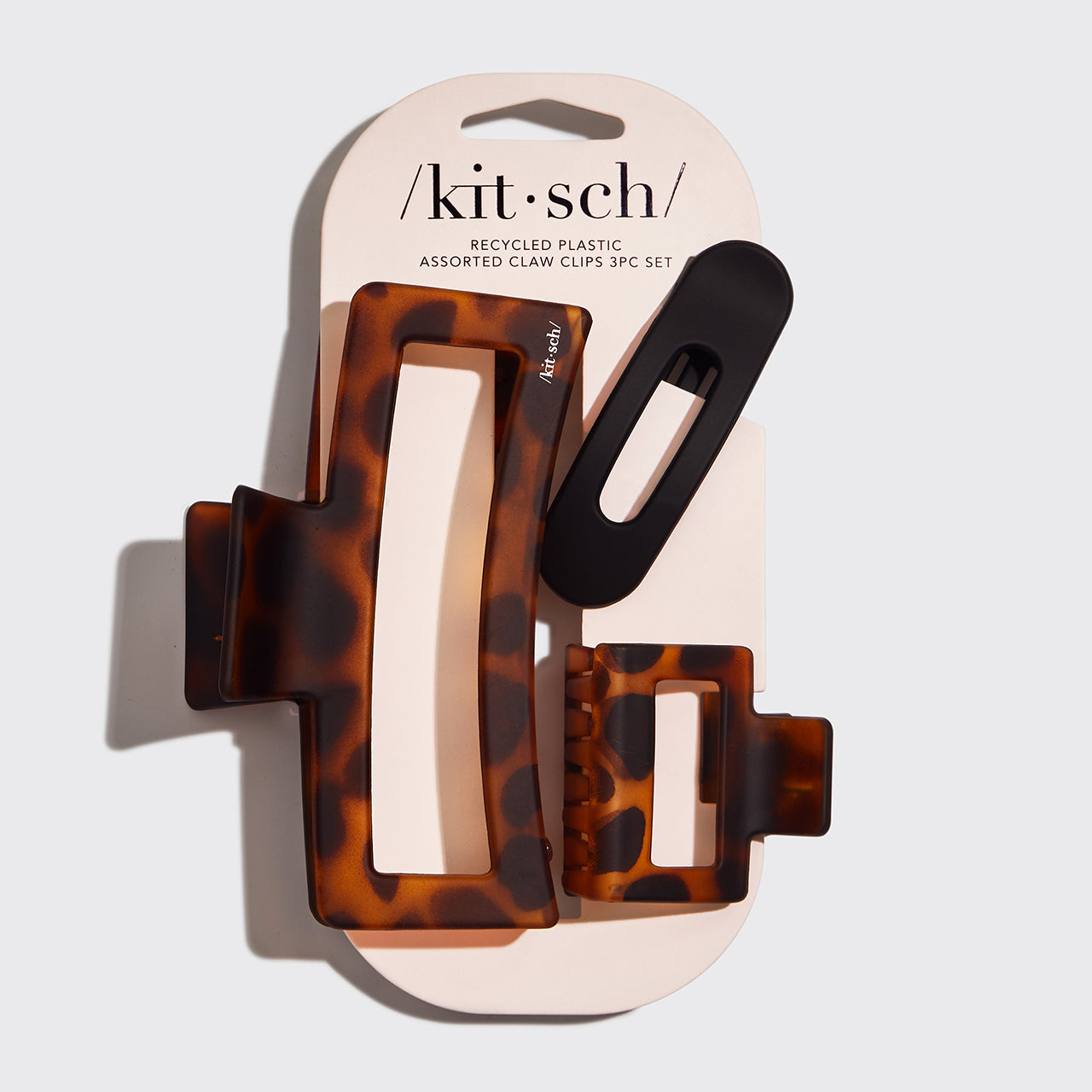 Sortiment von 3 rechteckigen Haarspangen