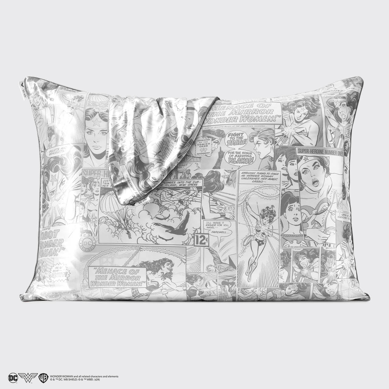 Kitsch x Wonder Woman Federa in raso - Stampa a fumetti