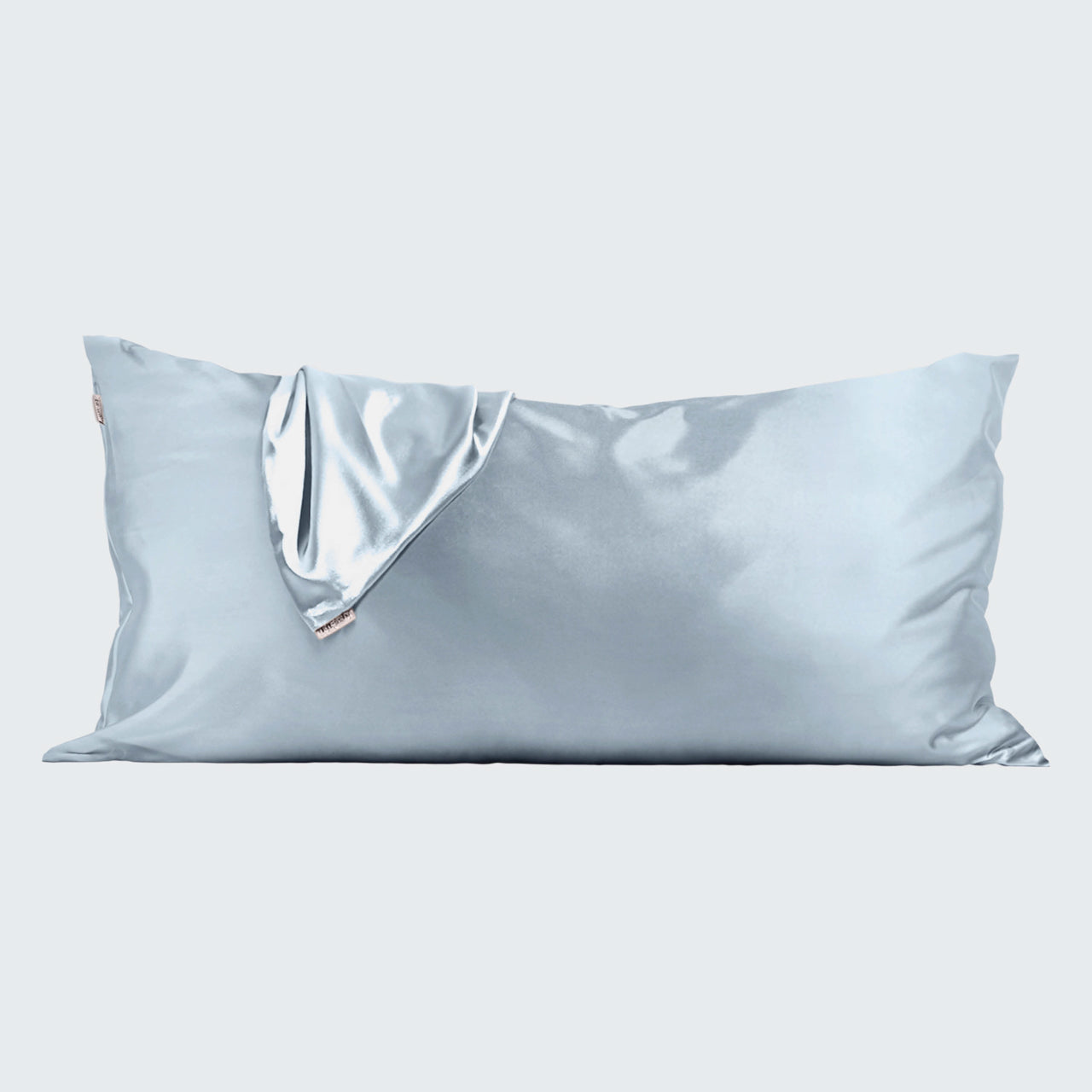 Satin Pillowcase in Haze Blue - King