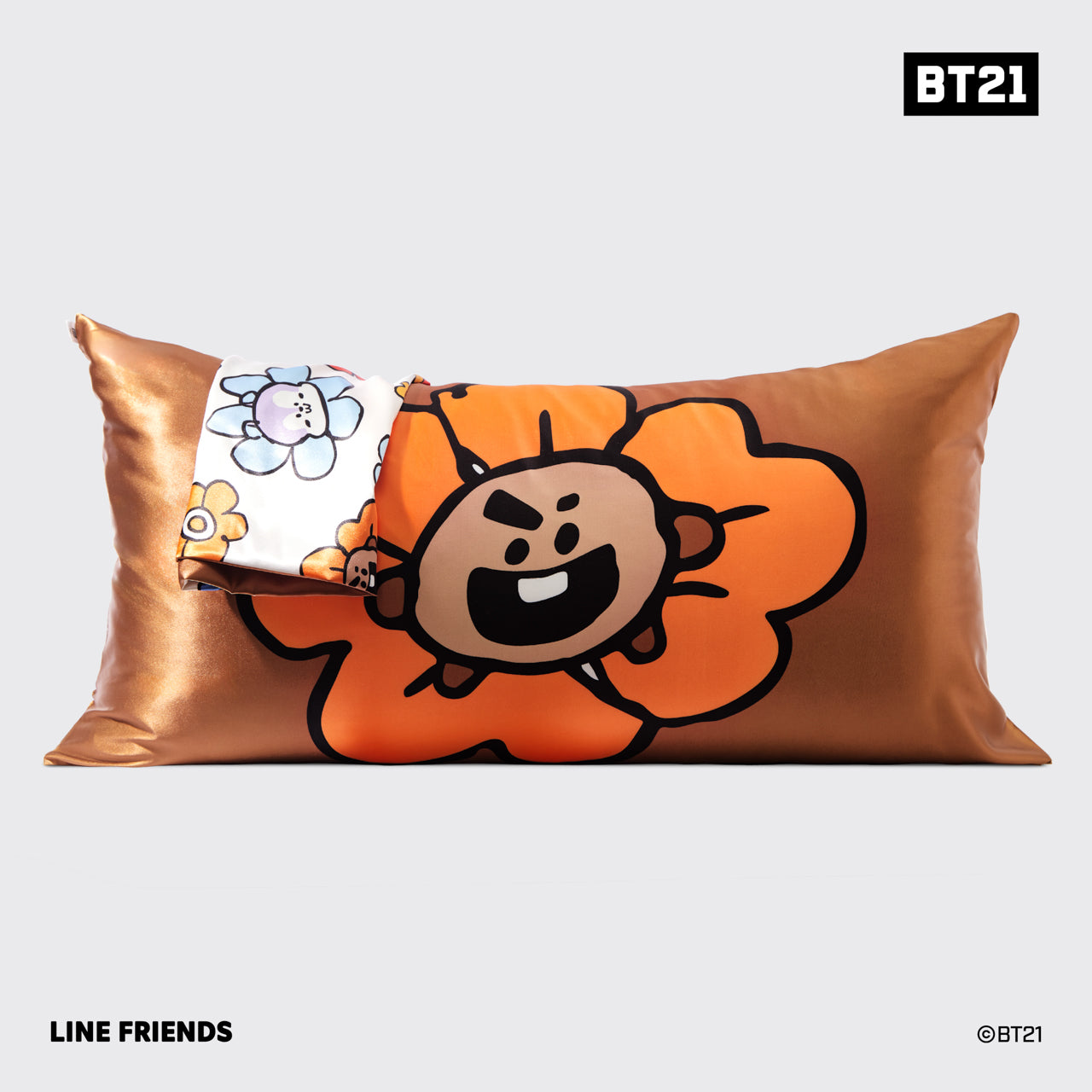 BT21 x Kitsch Satiini tyynyliina King - Shooky - Shooky