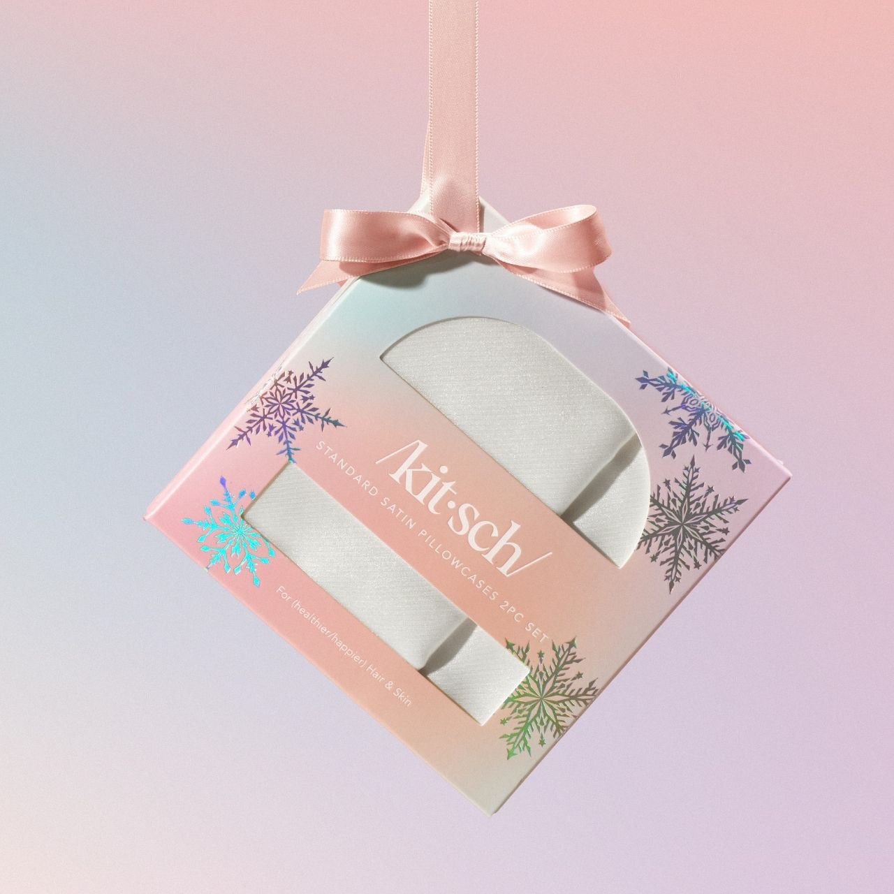Juego de 2 fundas para almohada Standard edición Navideña - Ivory