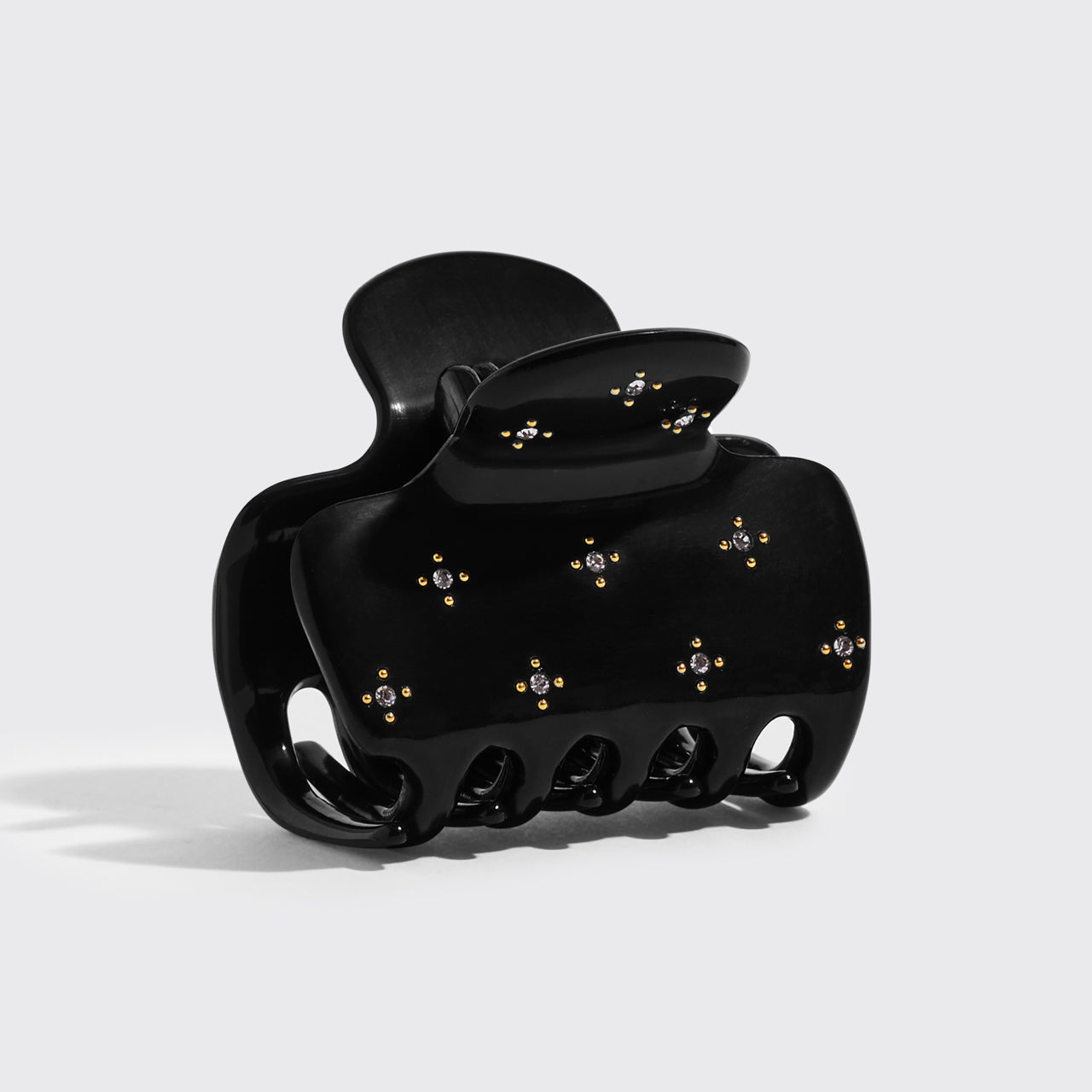 Clip Nuvola con strass - Nero