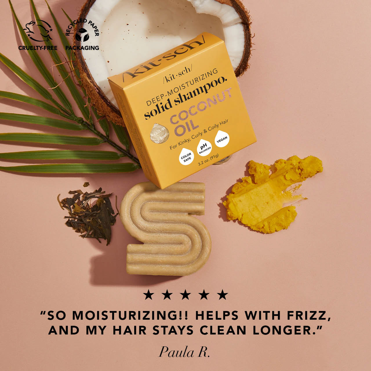 Kokosnussöl Shampoo und Spülung Combo für trockenes, geschädigtes Haar
