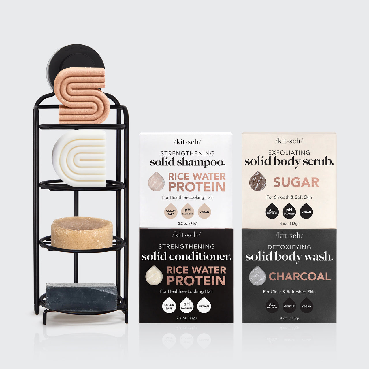 Crea tu set de champú y acondicionador — incluye GRATIS carrito de ducha autovaciante