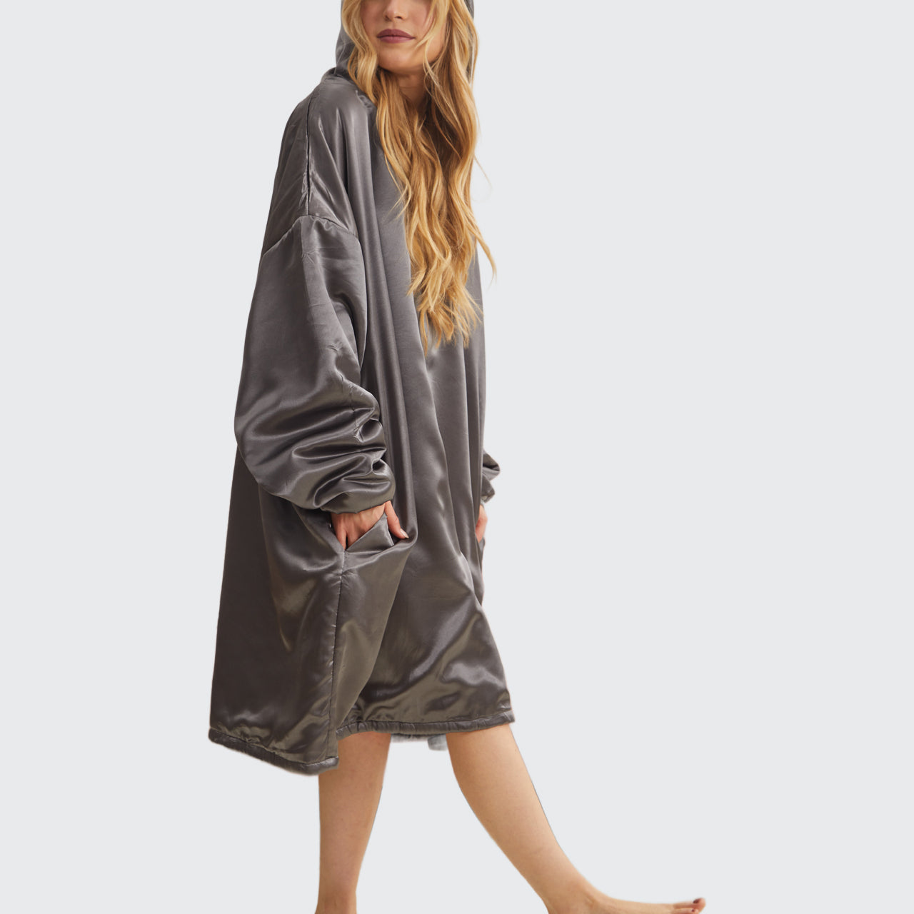 Glazey en satin - Gris Anthracite