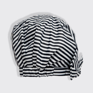 Duschmössa Luxe i återvunnen polyester - randig