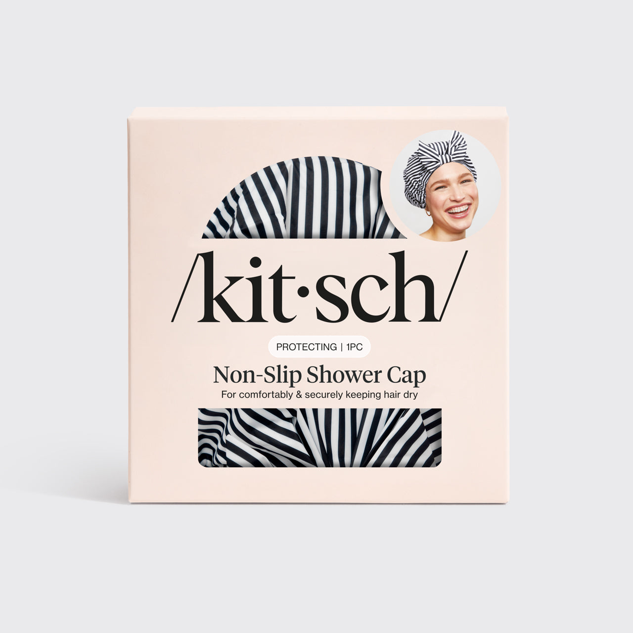 Kierrätetty polyesteri Luxe Suihkumyssy - raidallinen