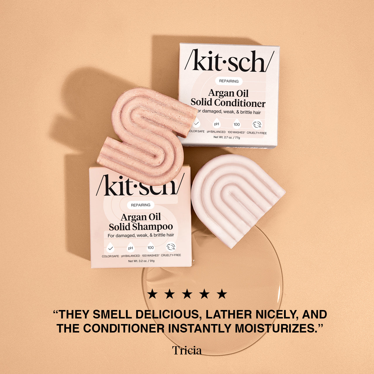 Pacchetto di shampoo e balsamo riparatore all'olio di argan + leave in conditioner