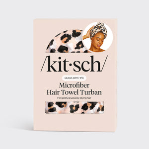 Microfiber Hair Towel - Leopard