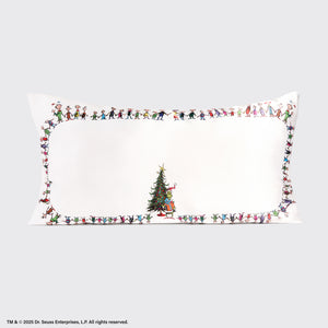 The Grinch x Kitsch Satin Pillowcase in Whoville - King
