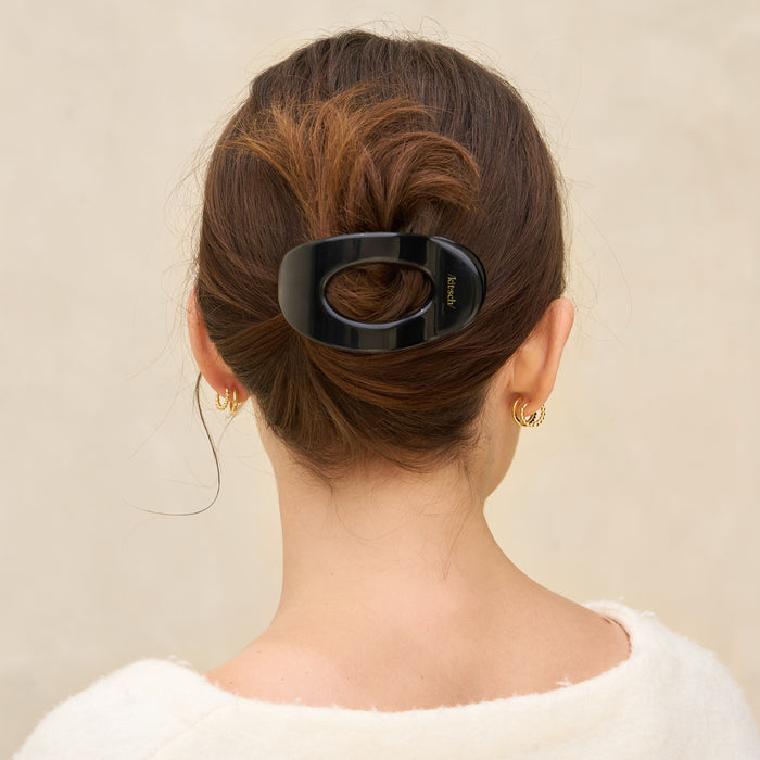 Flacher Wolkenclip Schwarz - Medium