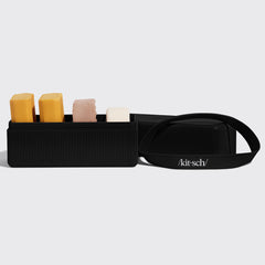 4-Compartment Travel Case - Black