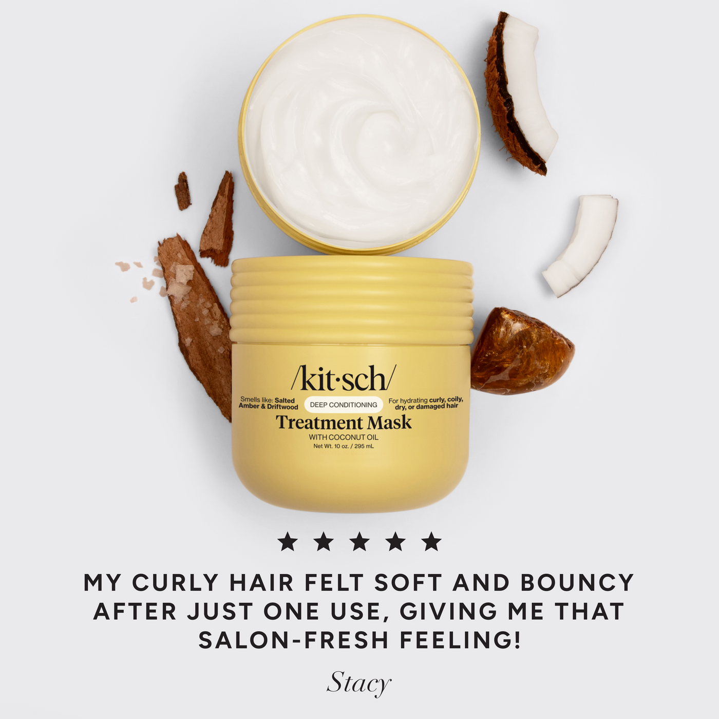 Feuchtigkeitsspendende Kokosnussöl-Haarkur-Maske