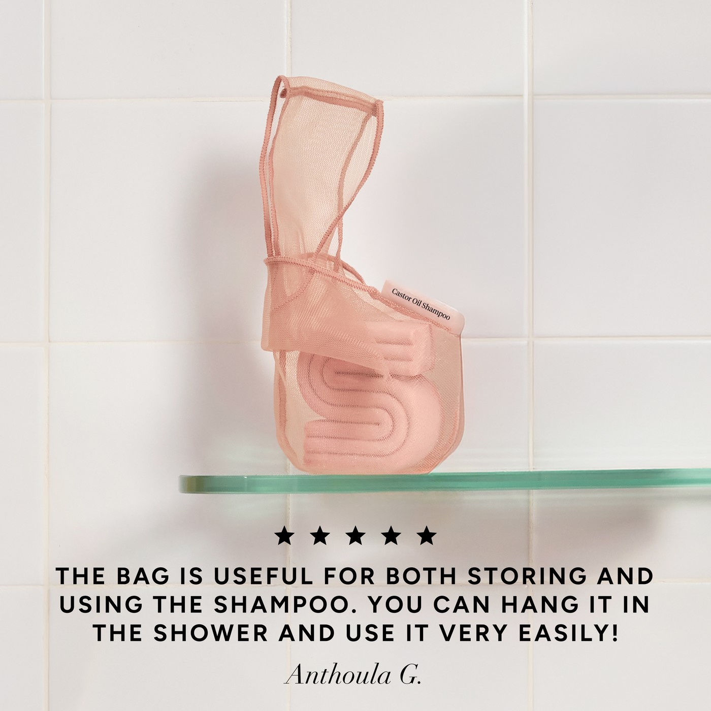 Castor Oil Shampoo Bar Saver Bag