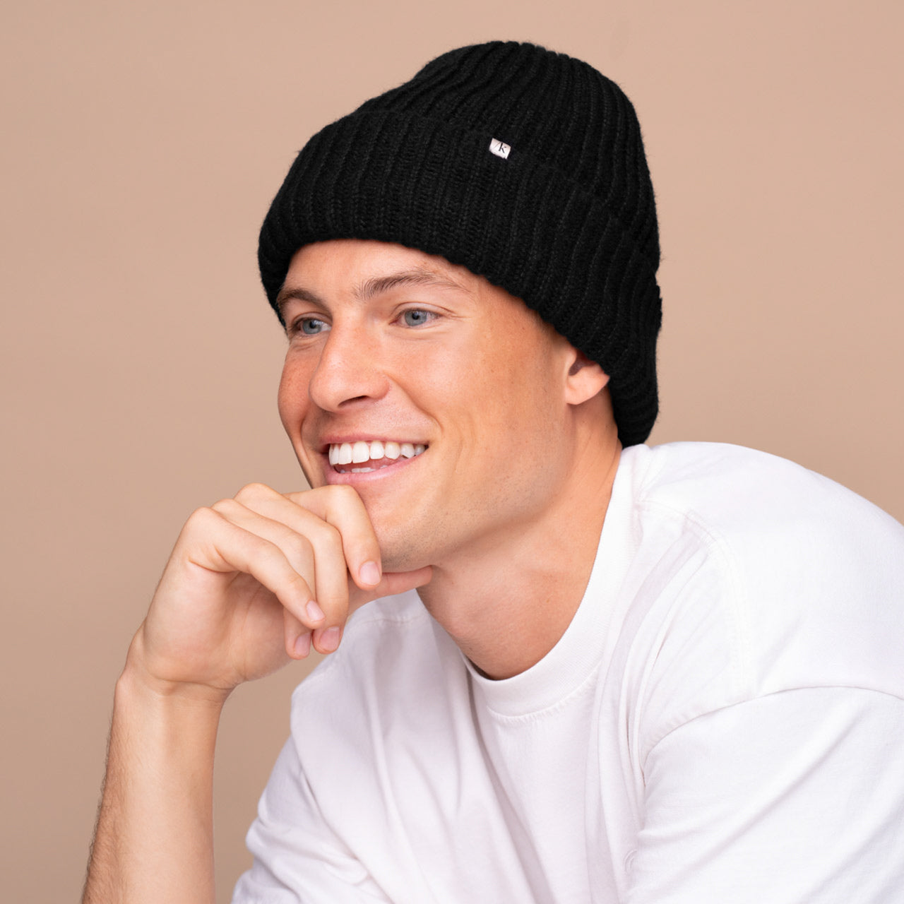 Glazey™ Satin-Lined Beanie - Black