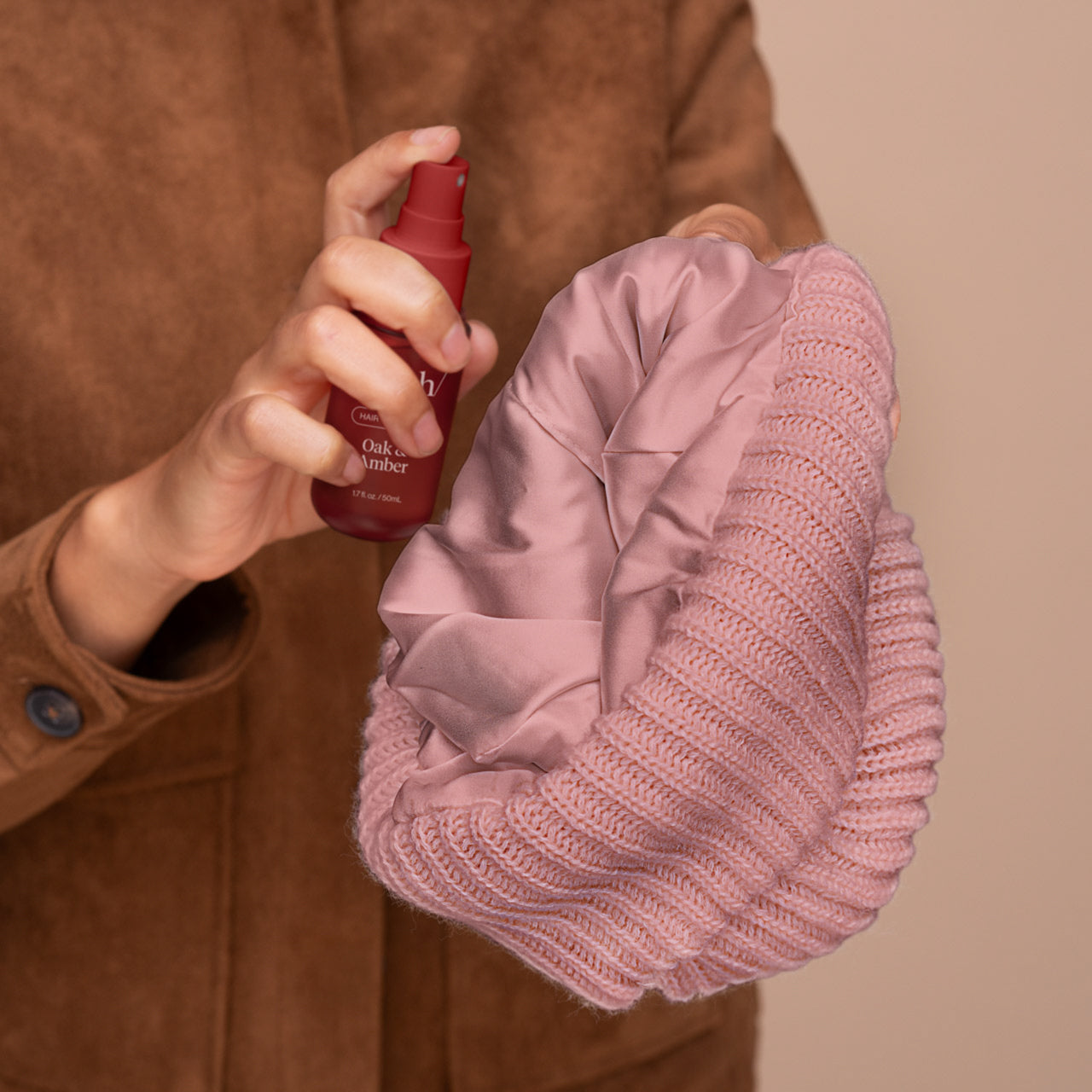 Glazey™ Satin-Lined Beanie - Blush