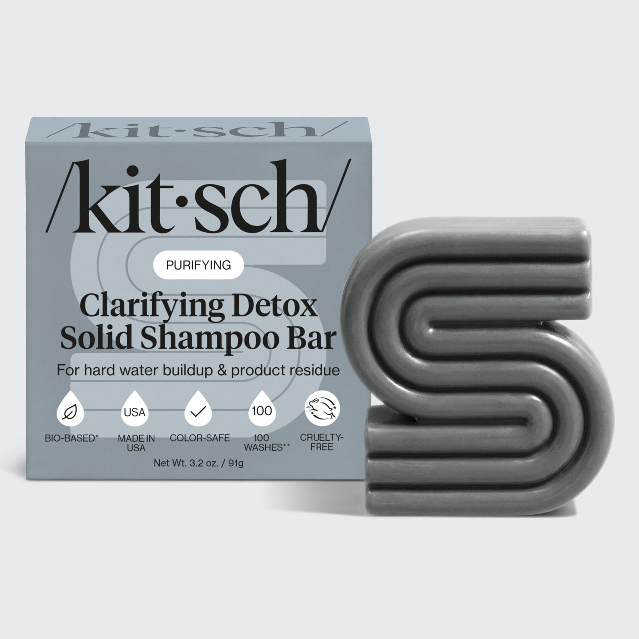 Clarifying Detox Shampoo Bar — removes hard water & buildup | KITSCH