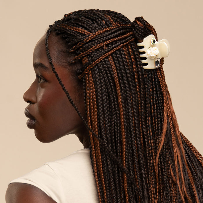 KitschPop™️ Cloud Clip & Charms in Pearlized Cream