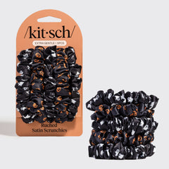Ghosts & Pumpkins Ruched Satin Scrunchies 5pc Set