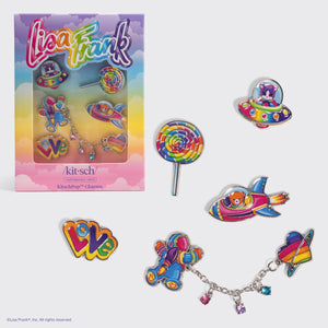 Lisa Frank x Kitsch KitschPop Charms Collection 6pc Set in Fantastic World of Lisa Frank - hero product shot