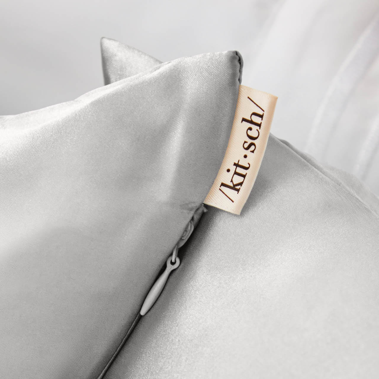 Taie d'oreiller King Satin - Silver