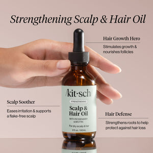 Aceite fortalecedor del cuero cabelludo y el cabello de romero con biotina Envase de 3