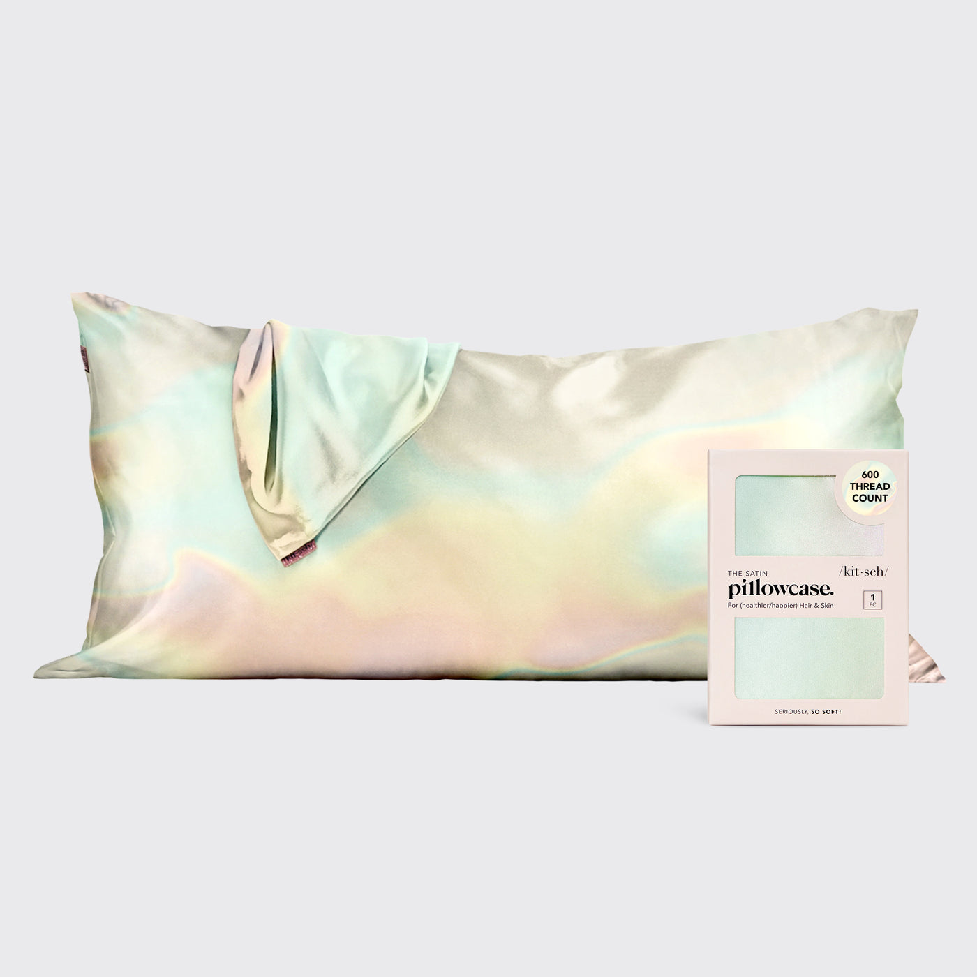 Satin Pillowcase in Aura - King