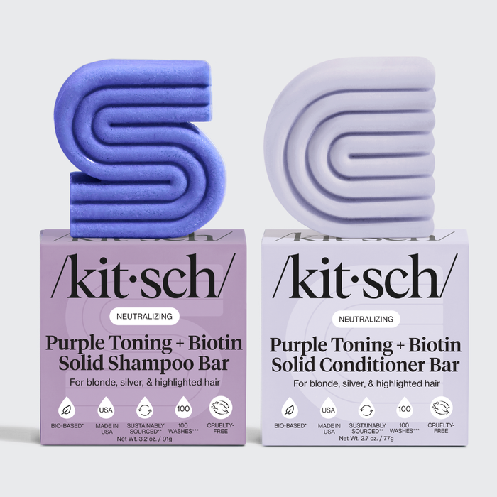 Color-Treated & Grey Hair Purple Toning Shampoo & Conditioner Combo