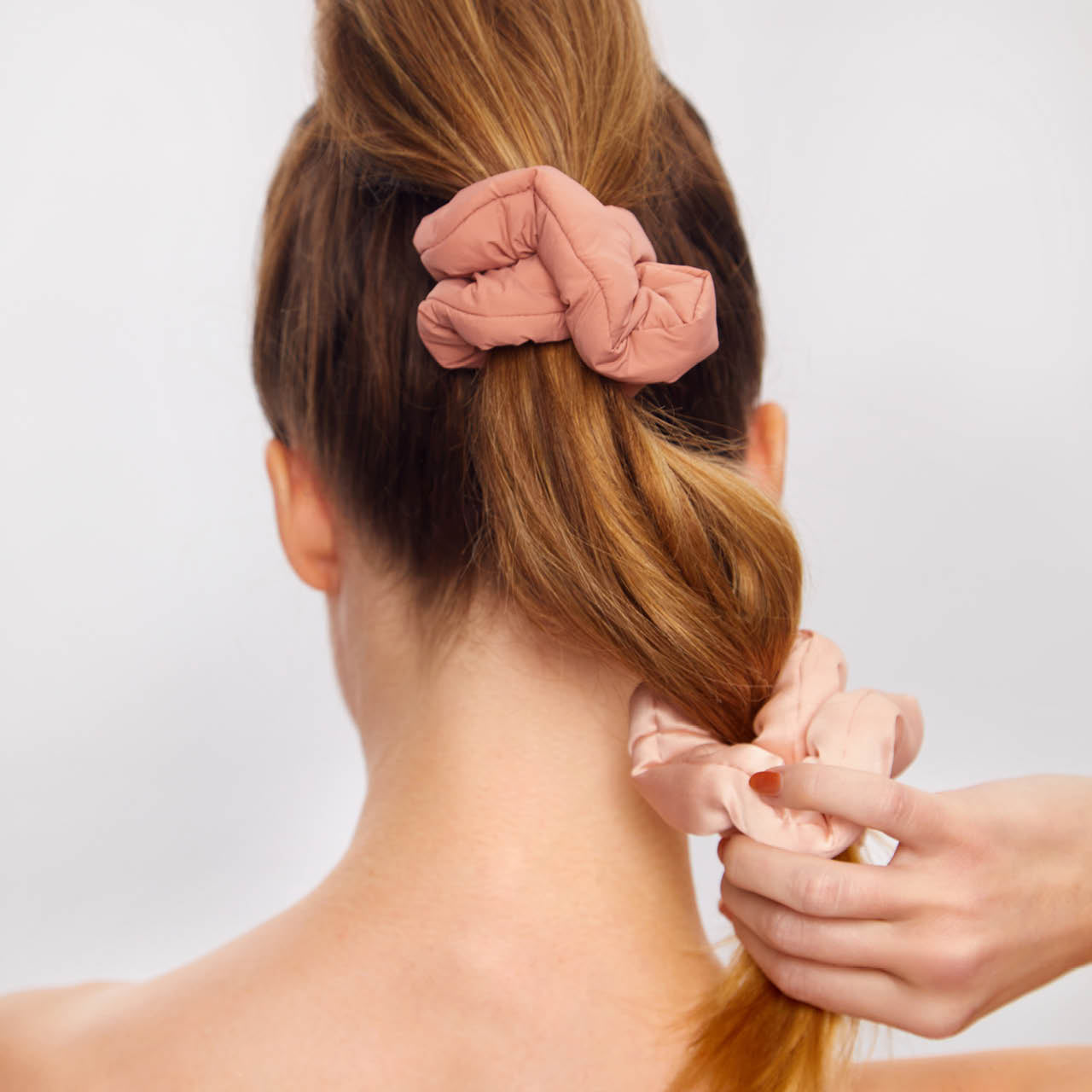 Set di 3 scrunchies Nuvola Palissandro