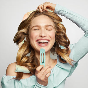 Hair Hero XL Satin Heatless Styling & Flat Lay Claw 4pc Set - Aura