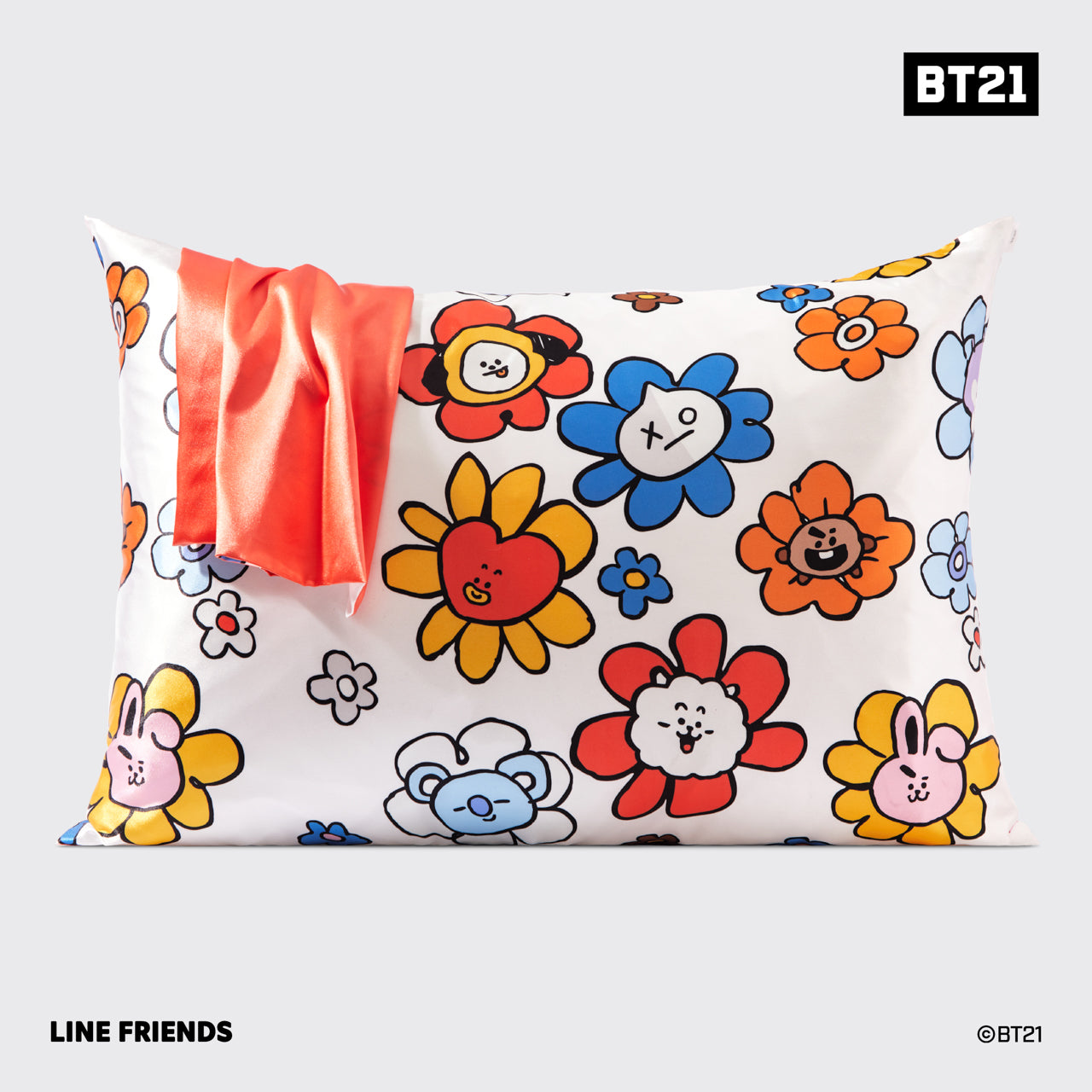 Satin-Kissenbezug Kitsch x BT21 - TATA