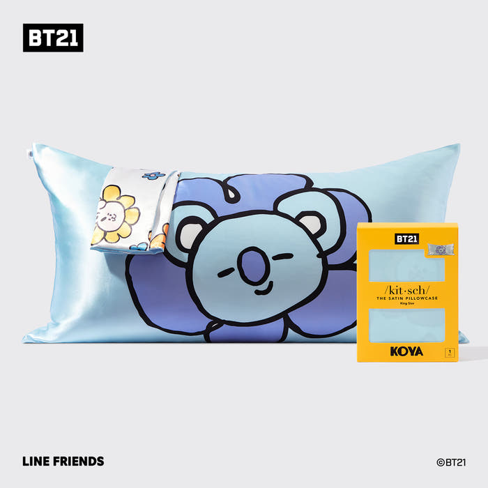 Kitsch x BT21 KOYA King Satin Pillowcase — hero