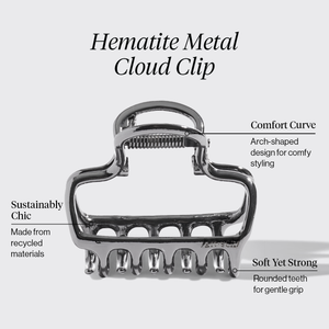 Clip nuage métallique - Hématite