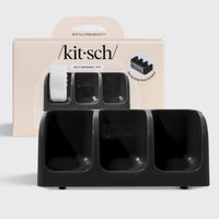 Black Self-Draining Soap Dish