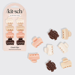 Kierrätetty muovi Mini Puffy Claw Clips 8pc Set - ruusunpuu