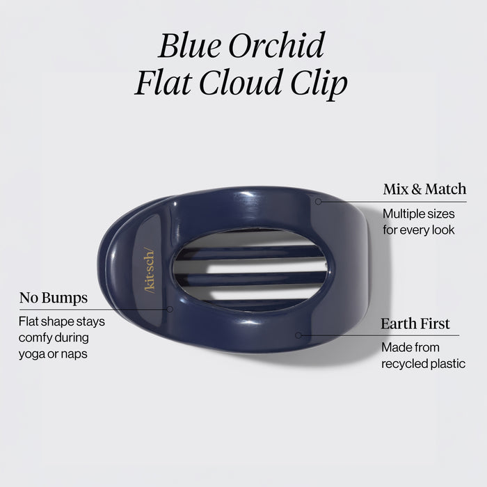 Grote platte wolkenklem - Blauwe orchidee