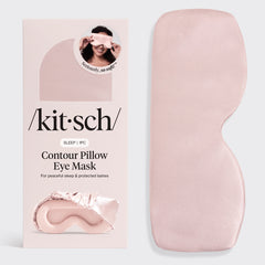 Mascherina contorno occhi effetto cuscino color blush