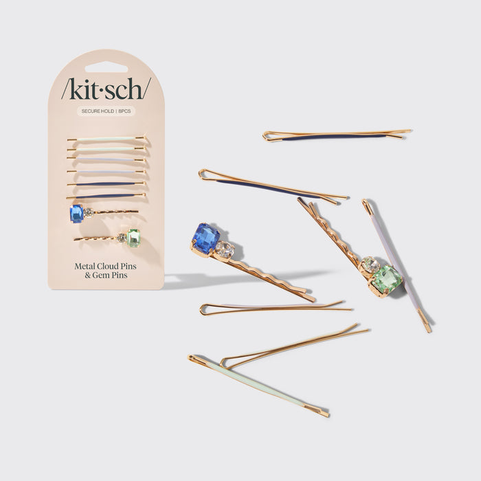 Cloud & Gem Bobby Pins 8-delige set - Tuinboeket