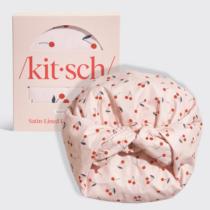 Gorro de ducha satinado | Cerezas