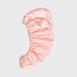 Met satijn omwikkelde haarhanddoek - Blush 