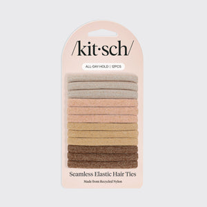 Set di 12 elastici glitterati neutri