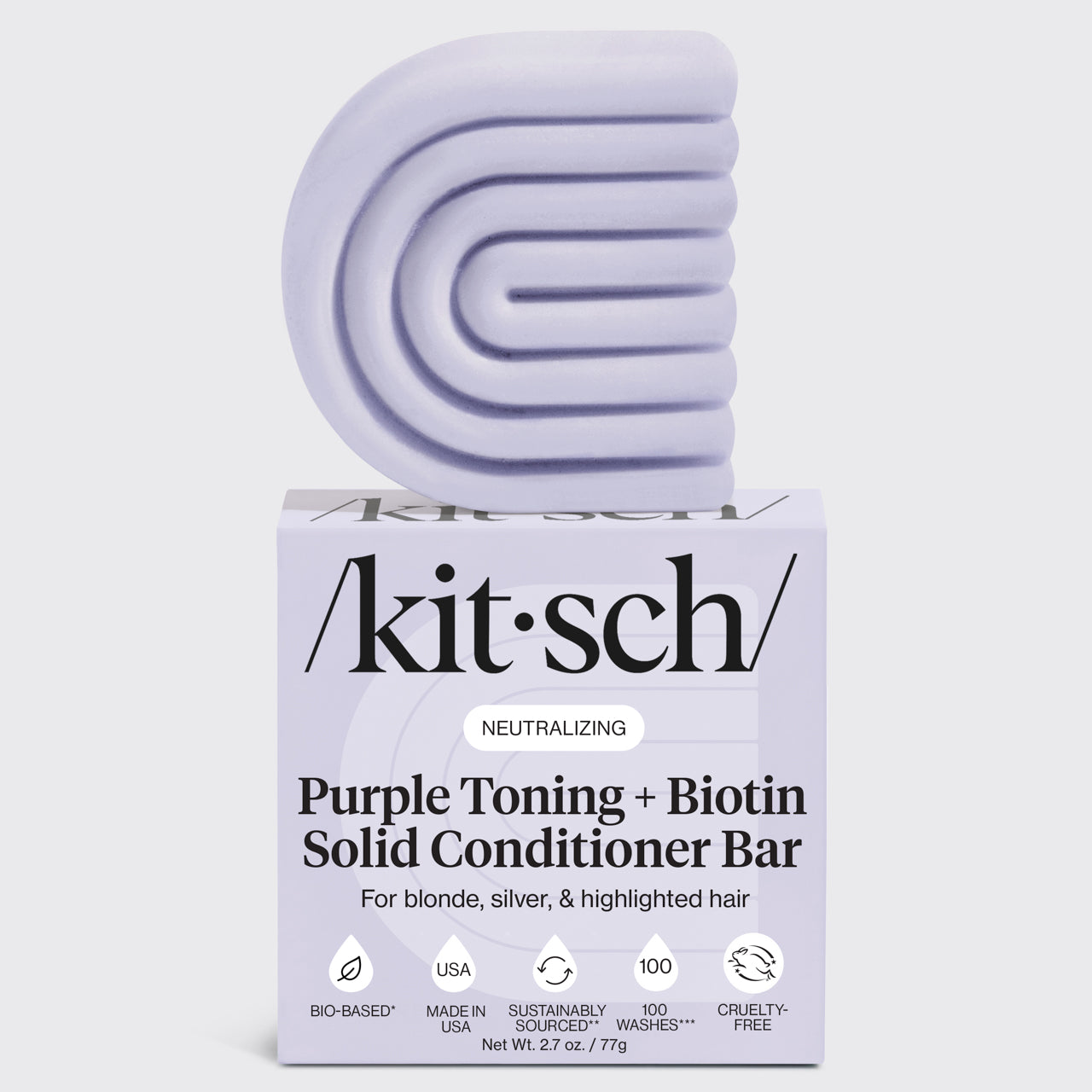 Conditionneur tonique violet pour cheveux colorés et gris