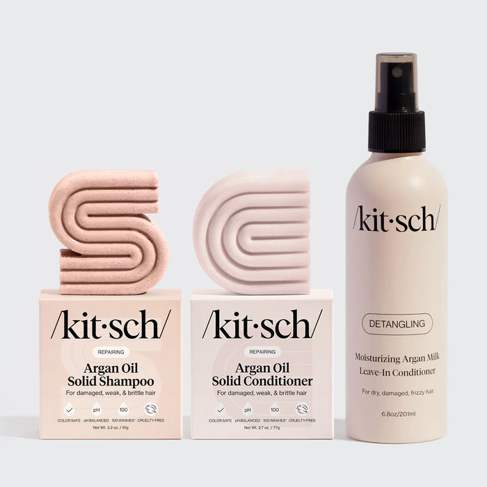 Repairing Argan Oil Shampoo & Conditioner + Leave In Conditioner Bundle