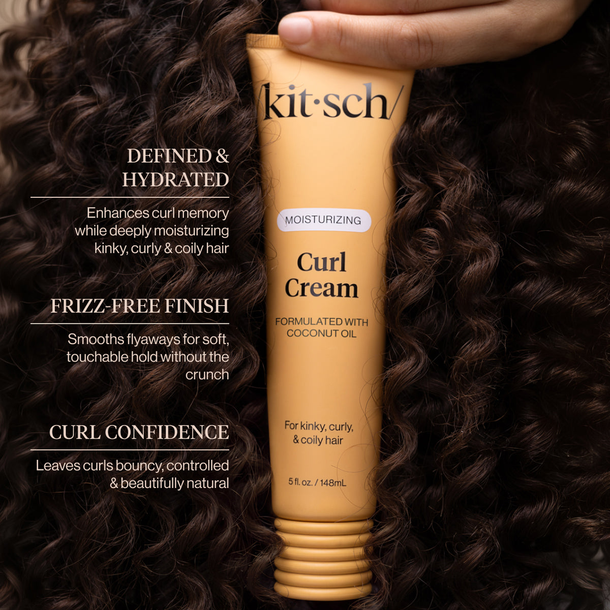 KITSCH Moisturizing Curl Cream — infographic