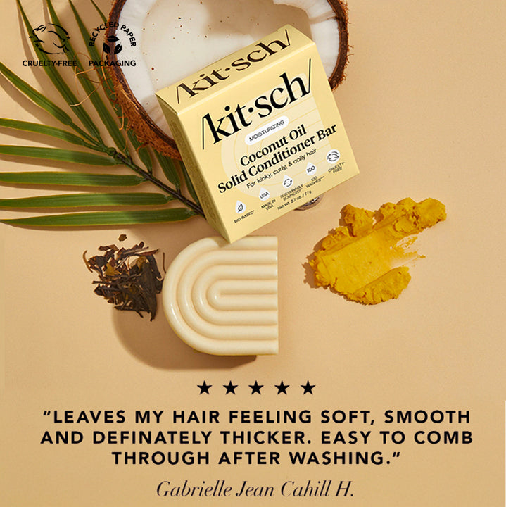 Kokosnussöl-Conditioner-Bar für trockenes, strapaziertes Haar